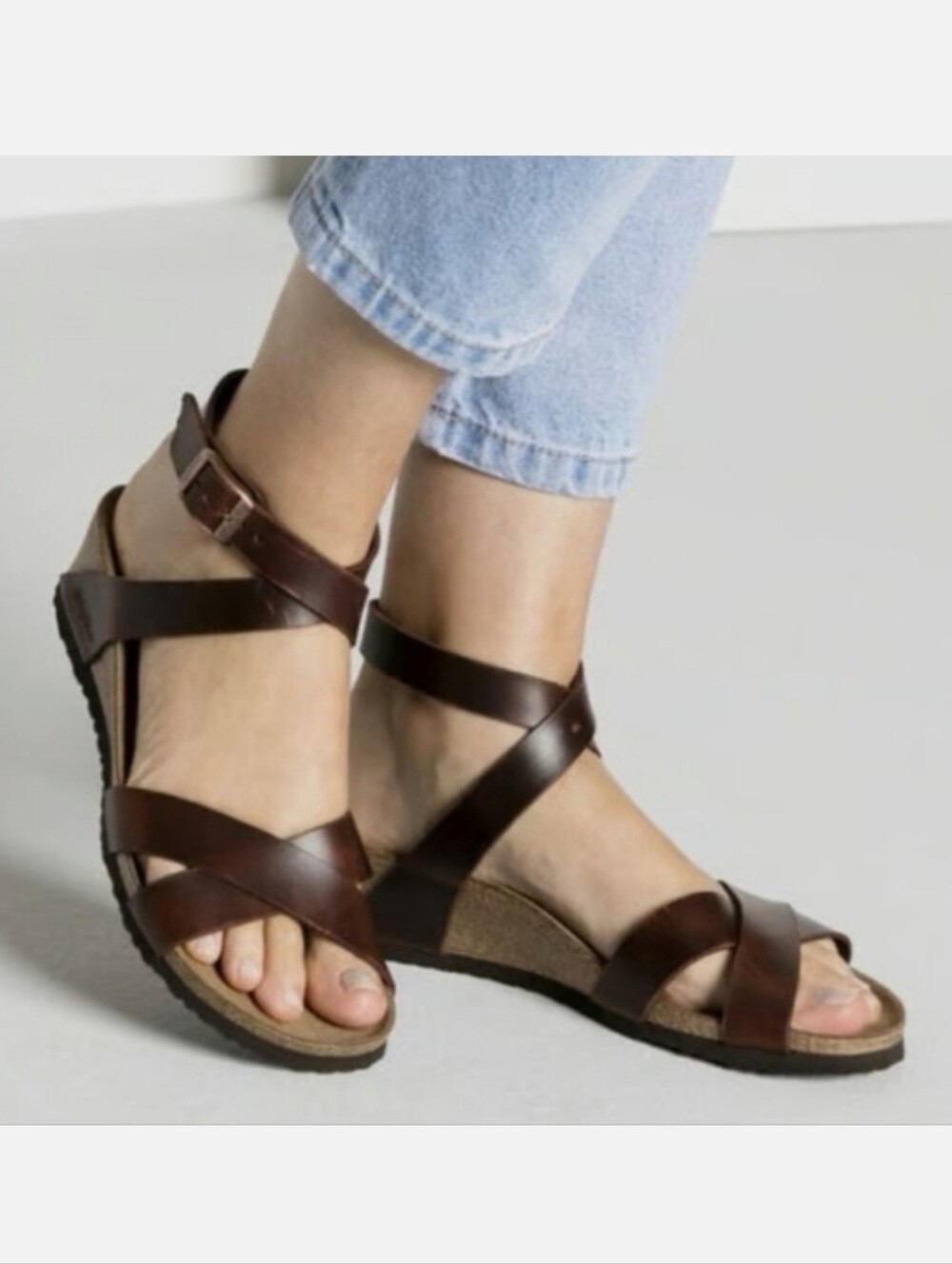 Papillio By Birkenstock Brown Strappy Women's Comfort Sandals